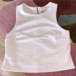 Forever 21 White Crop Top